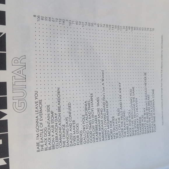 Led Zeppelin Authentic Vintage Vinyl Record's&Music Guitar Book - Picture 3 of 16